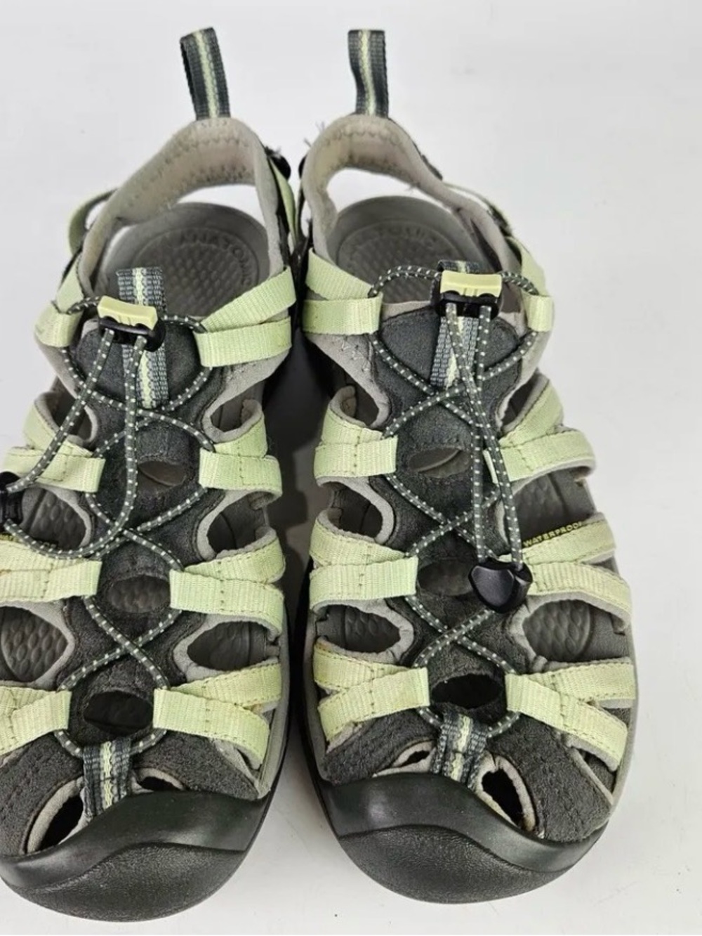 Keen Lime Green Whisper Sport, Waterproof Hiking Sandals.